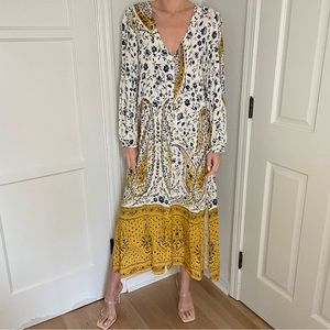 Zara Flowy Floral Maxi Dress